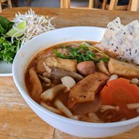 Mì Quảng at Phap Duyen Mon An Chay in Mui Ne