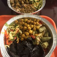 Curry and jerk seitan  at Caribreeze in Spring Valley