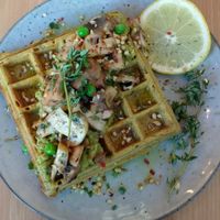 savory waffle at Aureen Green in Berlin