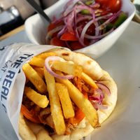 Jackfruit wrap (vegan) at The Real Greek in Windsor