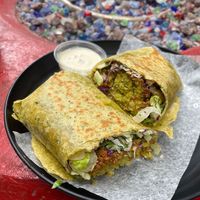 Falafel Wrap at Foxtail Kitchen & Bar in Santa Barbara