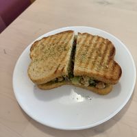 Avocado Chickpea Sandwich  at Three Ladies Cafe in Davis