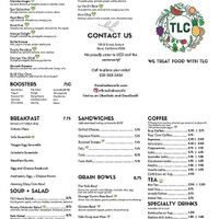 Most up to date menu at Three Ladies Cafe in Davis