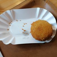 Vegan kaaskroket at De Frietketel in Ghent