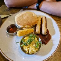 Savoury pancakes at Seeds for the Soul in Edinburgh