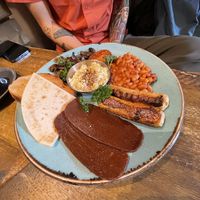 Full English breakfastt  at Seeds for the Soul in Edinburgh