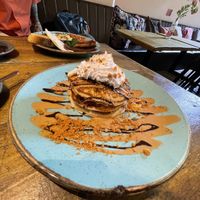 Biscoff pancakes  at Seeds for the Soul in Edinburgh