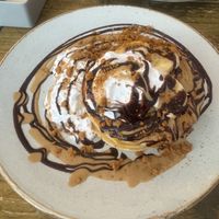 Biscoff pancakes  at Seeds for the Soul in Edinburgh