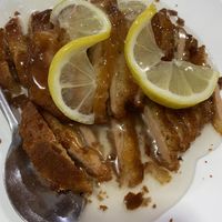 Pollo al limón veg   at Pato Beikin in Valencia