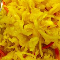 Cabbage salad at Pato Beikin in Valencia