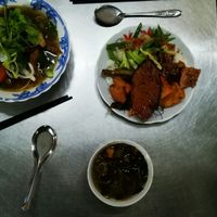 Rice buffet and Pho soup at Tinh Tam in Qui Nhon