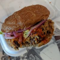 Vegan burger at DFW - Twisted Root Burger - TA in Dallas