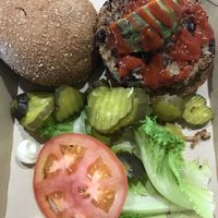 The pickles were the best part! at DFW - Twisted Root Burger - TA in Dallas