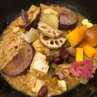 Yummy brown rice noodles !! Vegan *** yummy at Horieza in Kobe