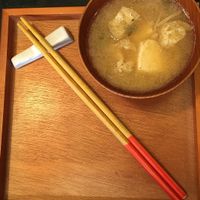 Miso soup at Horieza in Kobe