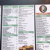 vegan menu and drinks menu also online  at Culture Burger Joint in Nelson