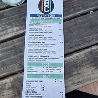 Vegan Menu 1/2 at Culture Burger Joint in Nelson