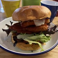 Vegan chilli Nelson burger   at Culture Burger Joint in Nelson
