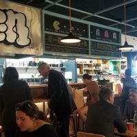 Busy kitchen, fast service. at Culture Burger Joint in Nelson