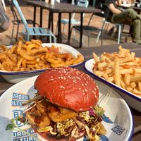 Tofu burger at Culture Burger Joint in Nelson