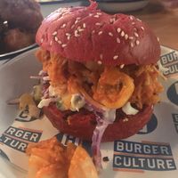 I’m Sorry Ms. Jackfruit with a vegan bun at Culture Burger Joint in Nelson