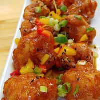 orange cauliflower at Second Nature in San Diego