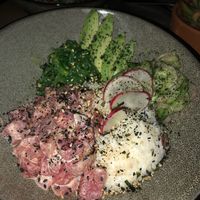Watermelon poke bowl  at Second Nature in San Diego