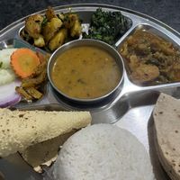 The best thali set I’ve had in Nepal in my short stay here thus far! Amazing to see the word vegan in Nepal. Prices amazing for the quality. Friendly smiling family😄 at Lumbini Sat Saheb Pure Vegetarian Food in Lumbini