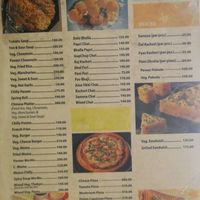 menu at Angan in Pokhara