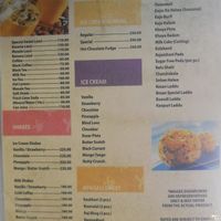 menu at Angan in Pokhara