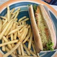 Tofu dog  at Veggie Burger in Vigo