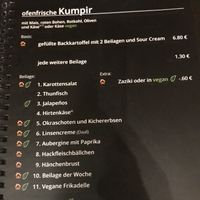 Kumpir dishes  at Die Waffel in Wiesbaden