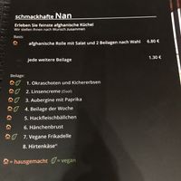 Naan bread  at Die Waffel in Wiesbaden