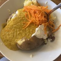 Vegan stuffed potato  at Die Waffel in Wiesbaden