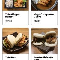Vegan menu 5   at Tatsu in Fortitude Valley