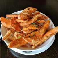 sweet potato fries with tempura batter at Moxie in Colorado Springs