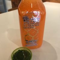 What’s Up Doc juice and wheatgrass juice   at JuiceVibes in Cary