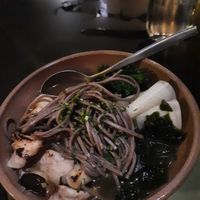 Yummy Ramen Soup at Justo Restaurant in Medellin