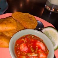 Empanada   at Justo Restaurant in Medellin