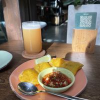 Empanaditas  at Justo Restaurant in Medellin