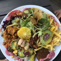 Vegan falafel dish  at Nusslocher Döner-Pizzeria in Nussloch