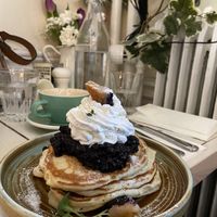 Blueberry pie pancakes  at STHLM Brunch Club in Stockholm