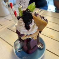 Blueberry smoothie   at STHLM Brunch Club in Stockholm