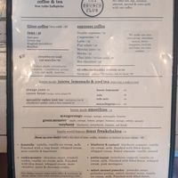 Menu 2 at STHLM Brunch Club in Stockholm