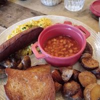 Full vegan breakfast at STHLM Brunch Club in Stockholm