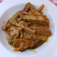 Tempeh con albicocche at Naturangolo di Alessandro Mandelli in Osnago