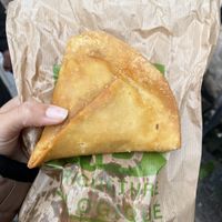 Samosa  at Real Foods in Edinburgh