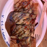 Vegan Thai pancake option  at Farm Gate Market in Hobart