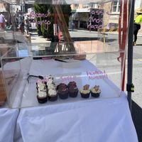 Great little Vegan cupcake stall  at Farm Gate Market in Hobart
