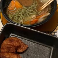 yasaimiso lamen + guioza  at Hinode in Sao Paulo